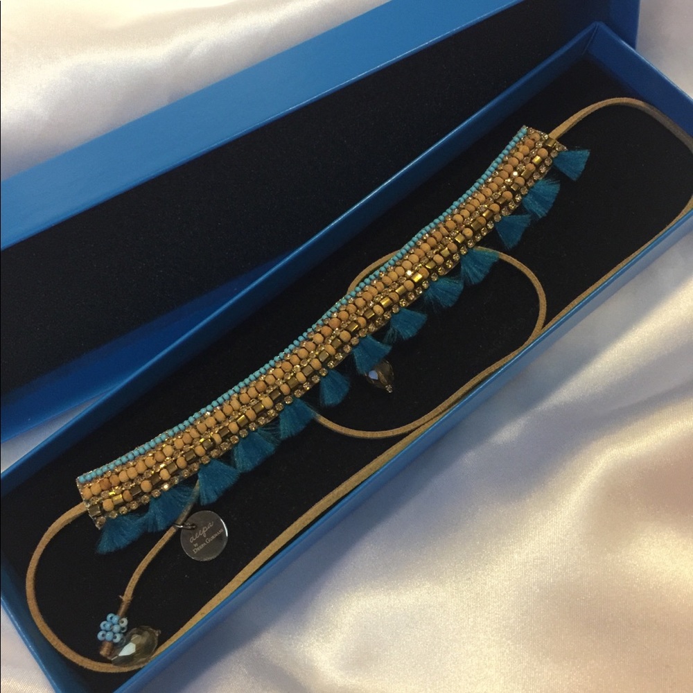 Deepa by Designer Deepa Gurnani Turquoise Choker